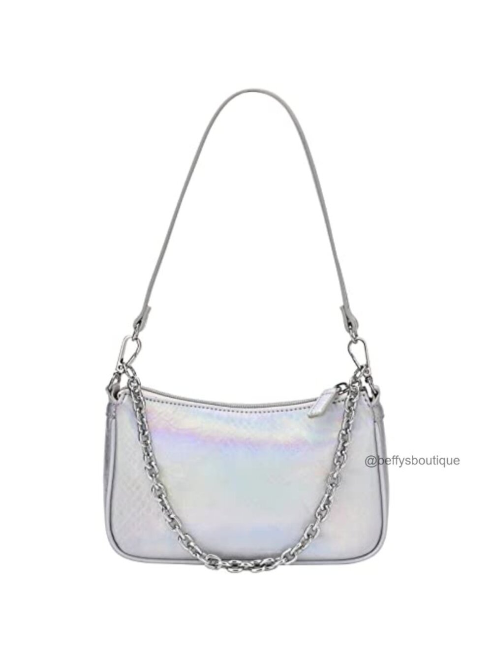 Snakeskin Shoulder Bag Vegan Leather Clutch Purse Y2K Evening Party